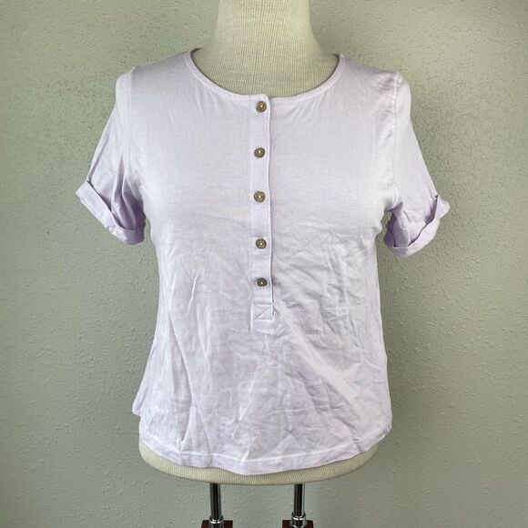 NWT Free People Lilac Purple T-Shirt Size S - Picture 1 of 7